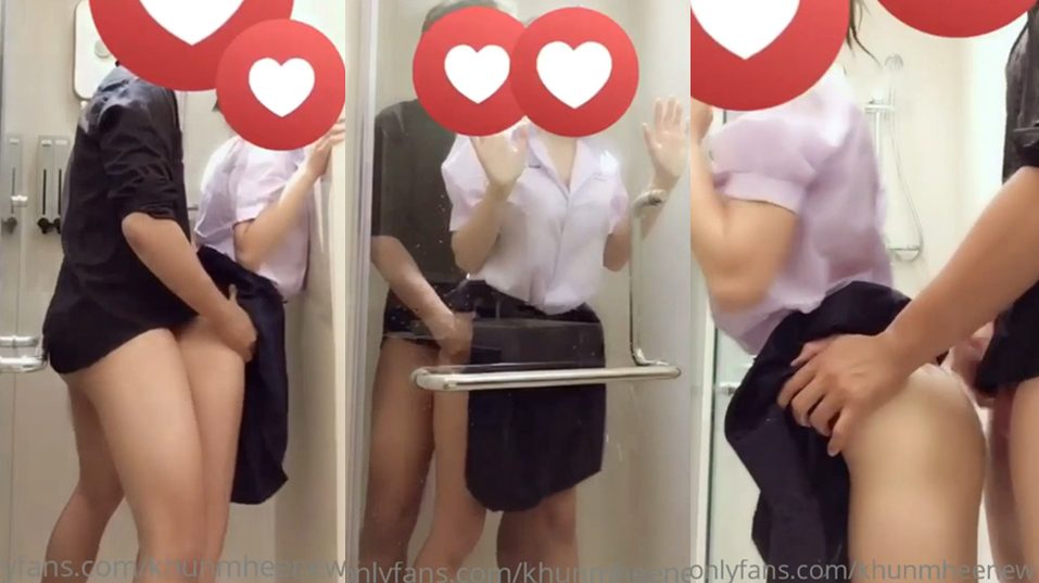 หลุดนักเรียน OnlyFans รุ่นพี่เย็ดหีเด็กม.ปลายนัดน้องวัยใส ใส่ชุดนักเรียนมัธยมมาล่อหีถกกระโปรงยืนเย่อหีเนียนๆ กระเด้าท่าหมา ซอยยับนํ้าว่าวพุ่ง ๆ