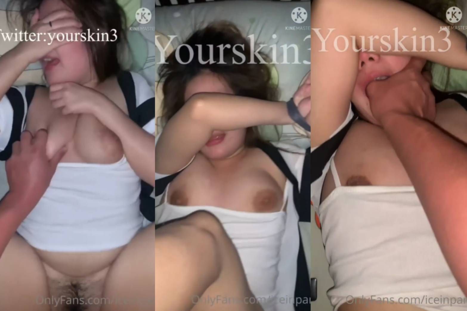 หลุดOnlyfans สาวนมใหญ่ เจอแฟนขี้เงี่ยนปลุกมาเย็ดกลางดึก จับมัดมือแล้วกระแทกซอยหีไม่ยั้ง ครางร้องเจ็บหีลั่นห้อง โคตรเด็ด