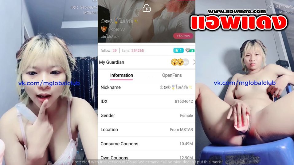 คลิปหลุดไลฟ์สด IDX-81634642 โยเกิร์ต สาวขี้เงี่ยนมาโชว์เสียวมาแหวกขาเขี่ยหีเอาควยปลอมยัดหีลีลาเด็ดๆร่อนเอวอย่างมันส์ขย่มเย็ดควยปลอมอย่างเสียว