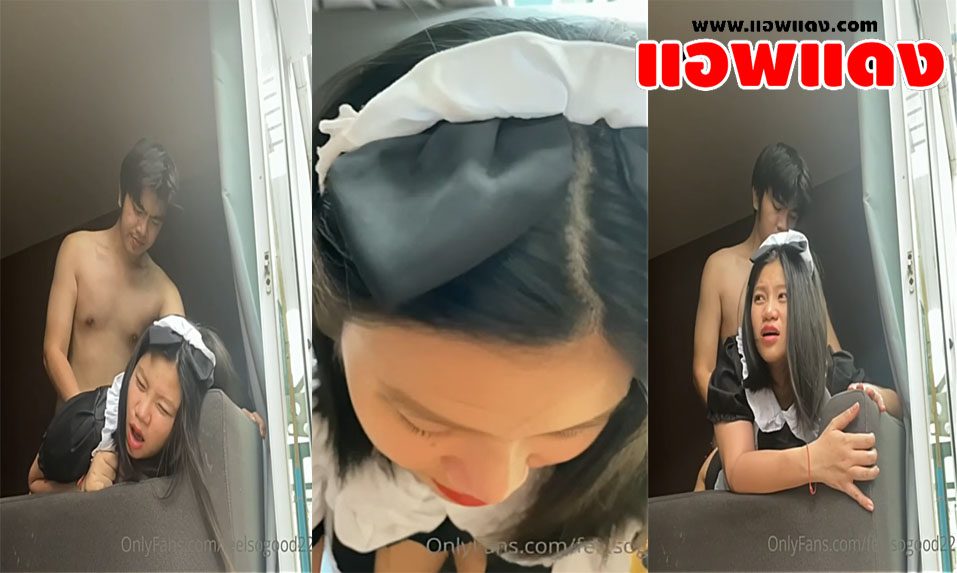 คลิปหลุดโอลี่แฟน feelsogood22 แฟนสาวใส่ชุดเมดมายั่วผัวแล้วจับกระดอโม๊คให้จนเสียว ก่อนจับซอยหีคาโซฟาร้องครางลั่น