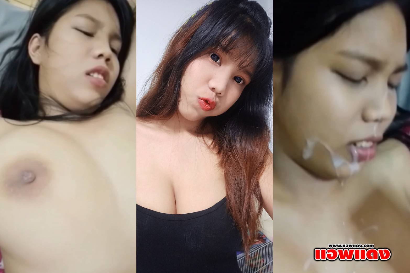 คลิปโป๊ทางบ้าน สาวนมใหญ่อ้อนผัวเย็ดด้วยการจับโม๊คควย ดูดหัวควยเสียวจนแข็ง ขึ้นคร่อมขย่มเย็ดให้ กระเด้าหีใส่รัวๆ เจอชักน้ำเงี่ยนแตกใส่ปาก