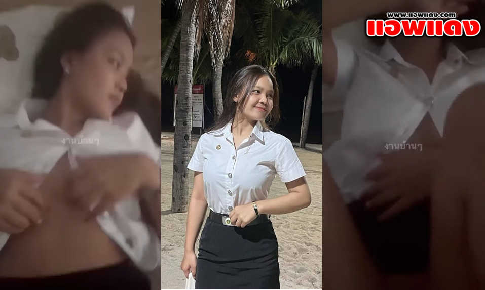 คลิปหลุดไทย แฟนสาวนักศึกษาโดนพามาจับแหกขาเย็ดเสียวคาชุดที่ห้อง แล้วเอาควยกระแทกหีรัวๆแบบไม่ยั้งจนร้องครางออกมาอย่างลั่นเลย